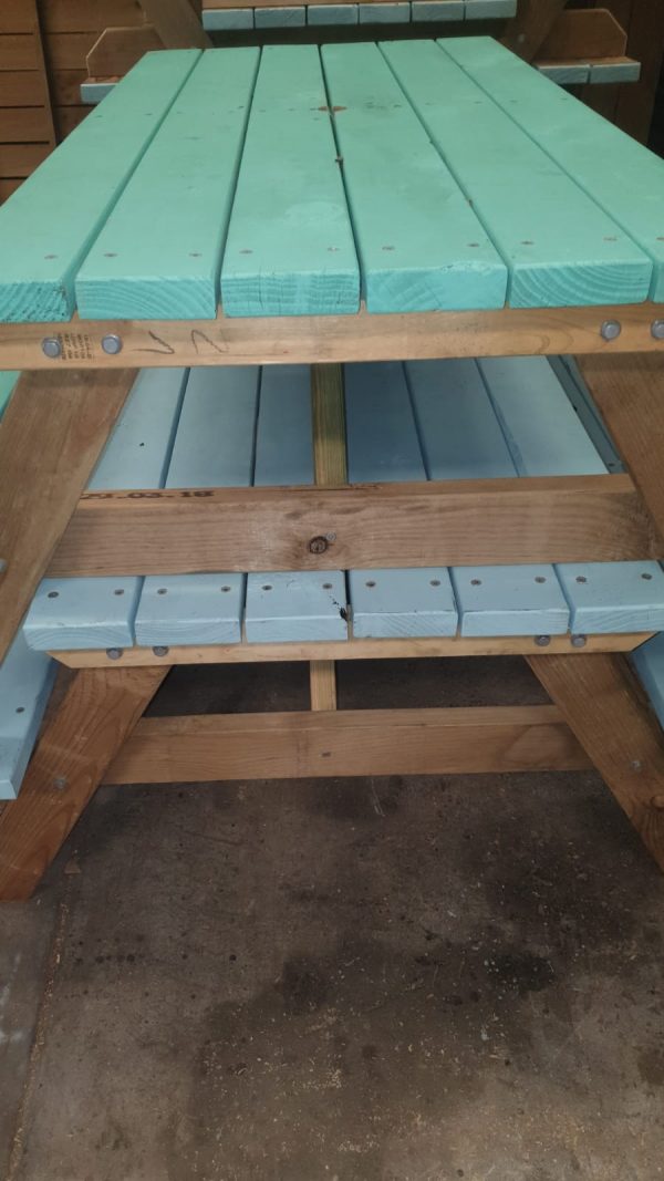 Painted A frame picnic table